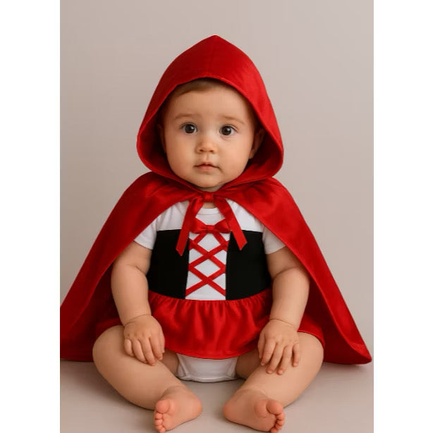 Kit Body Bêbê Chapeuzinho Vermelho