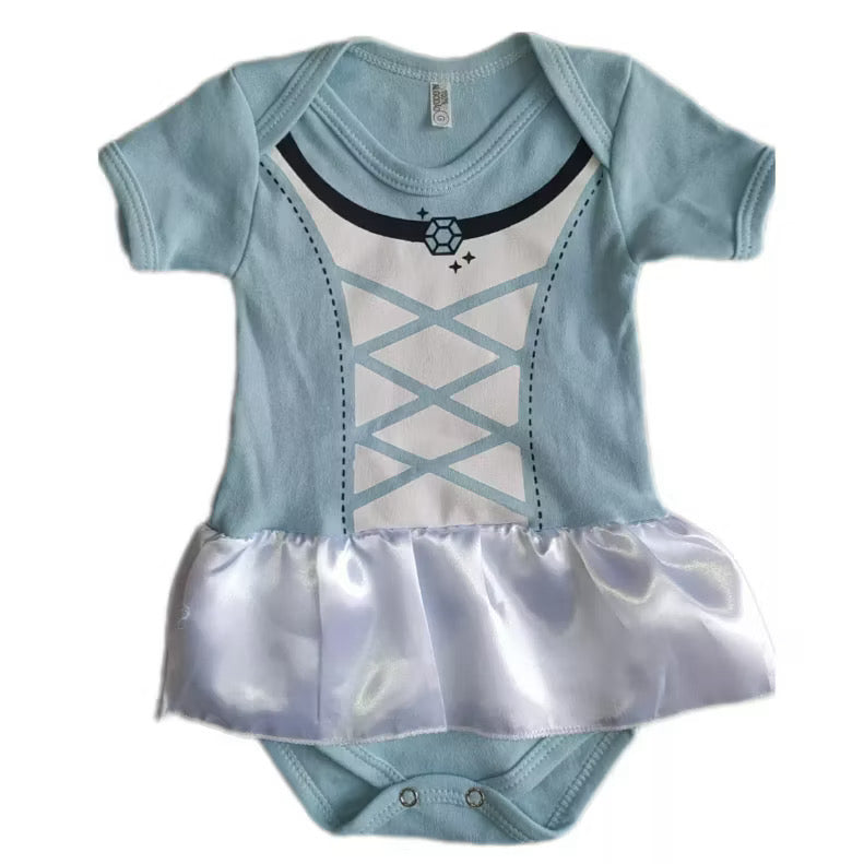 Body Bebê Infantil Mêsversário Temático Cinderela