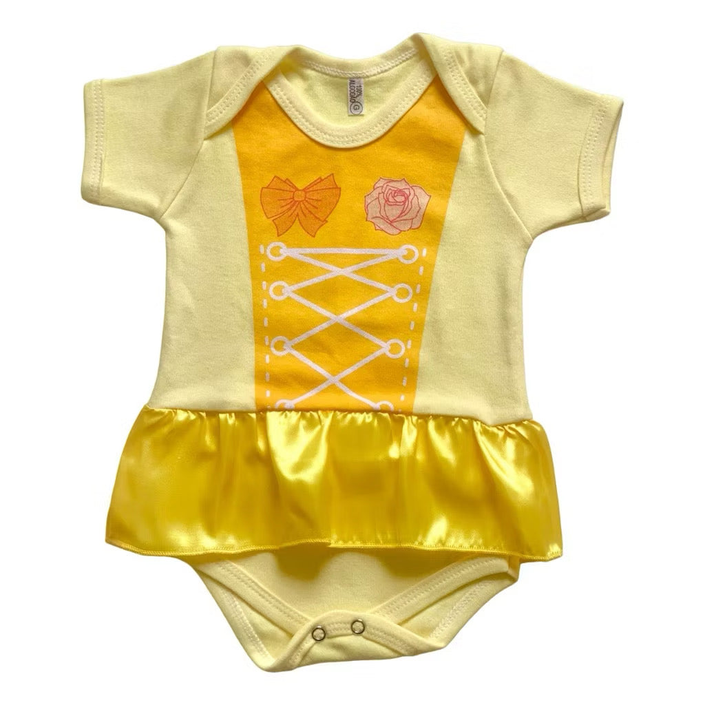 Body Bebê Infantil Mêsversário Temático Bela
