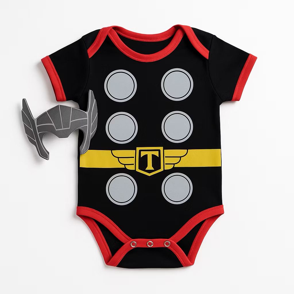 Body Bebê Infantil Mêsversário Temático Thor