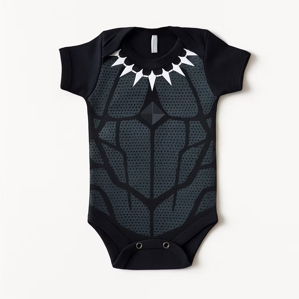 Body Bebê Infantil Mêsversário Temático Pantera Negra