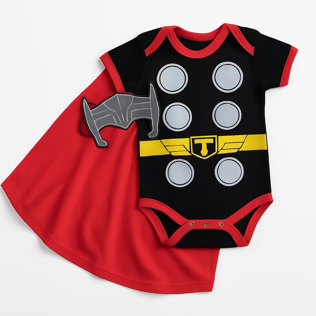 Body Bebê Infantil Mêsversário Temático Thor